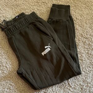 Puma Kids Dark Green Joggers